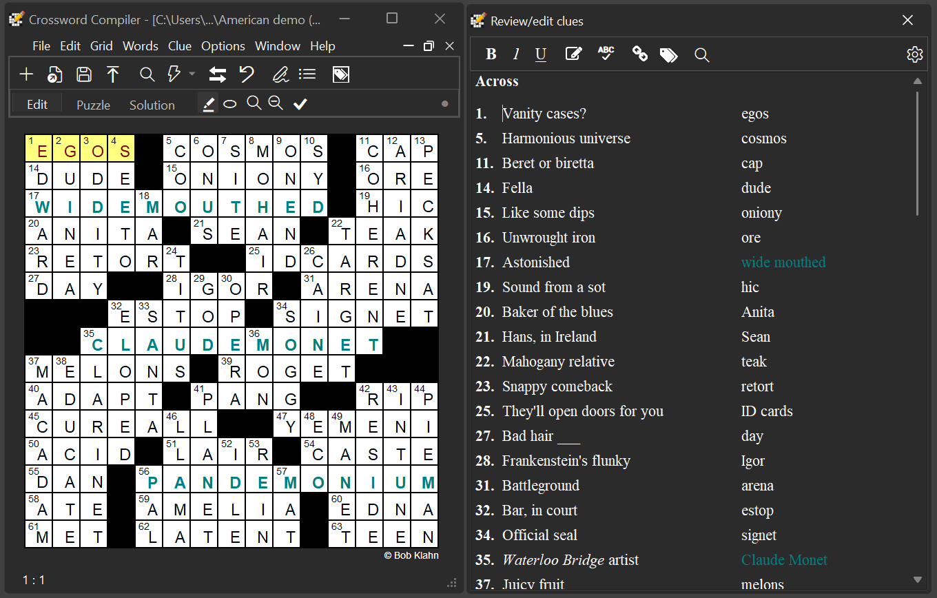Crossword Compiler What s New Crossword Compiler What s New