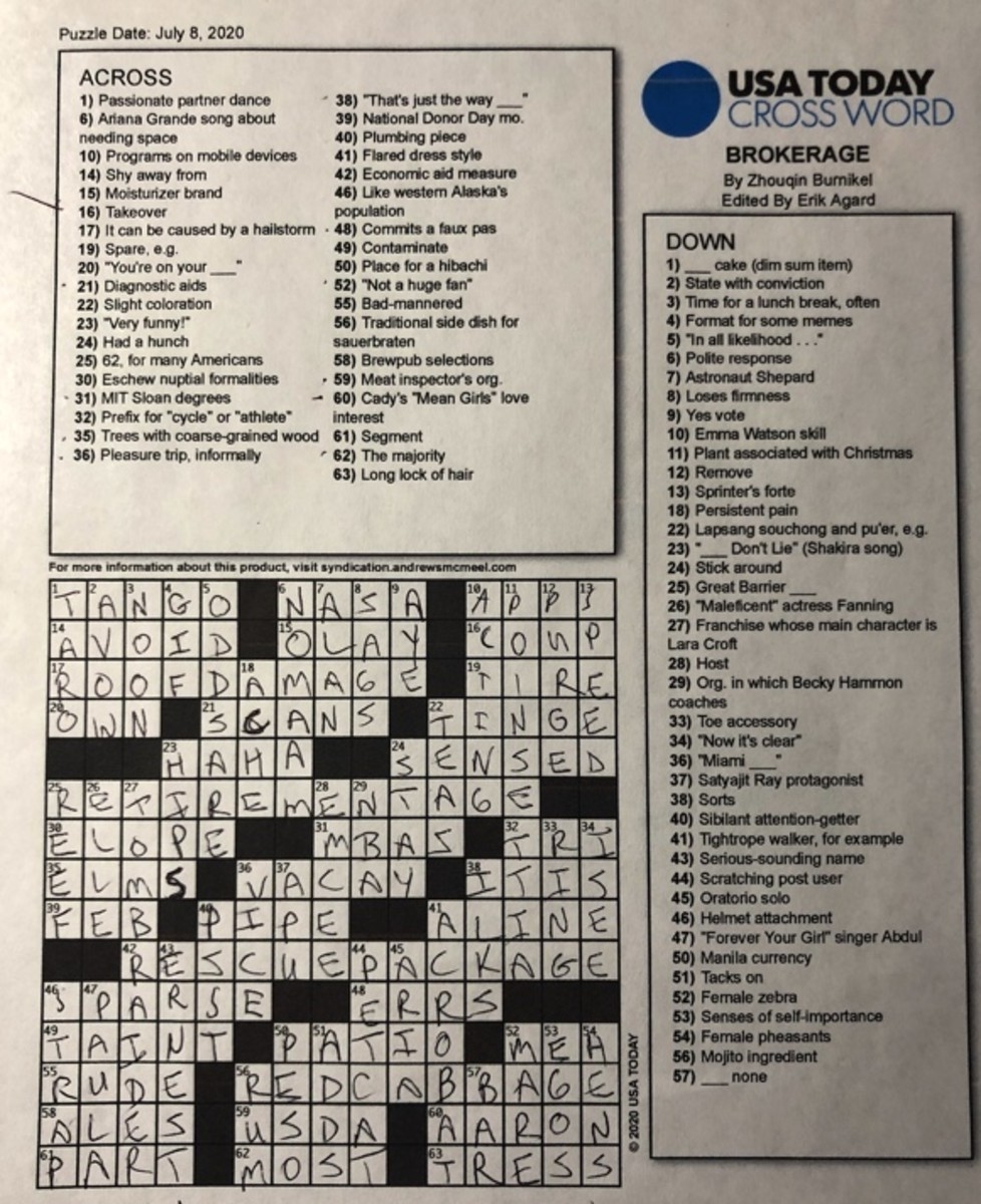 Crossword Creations 2 What s In A Name HubPages Crossword Creations 2 What s In A Name HubPages