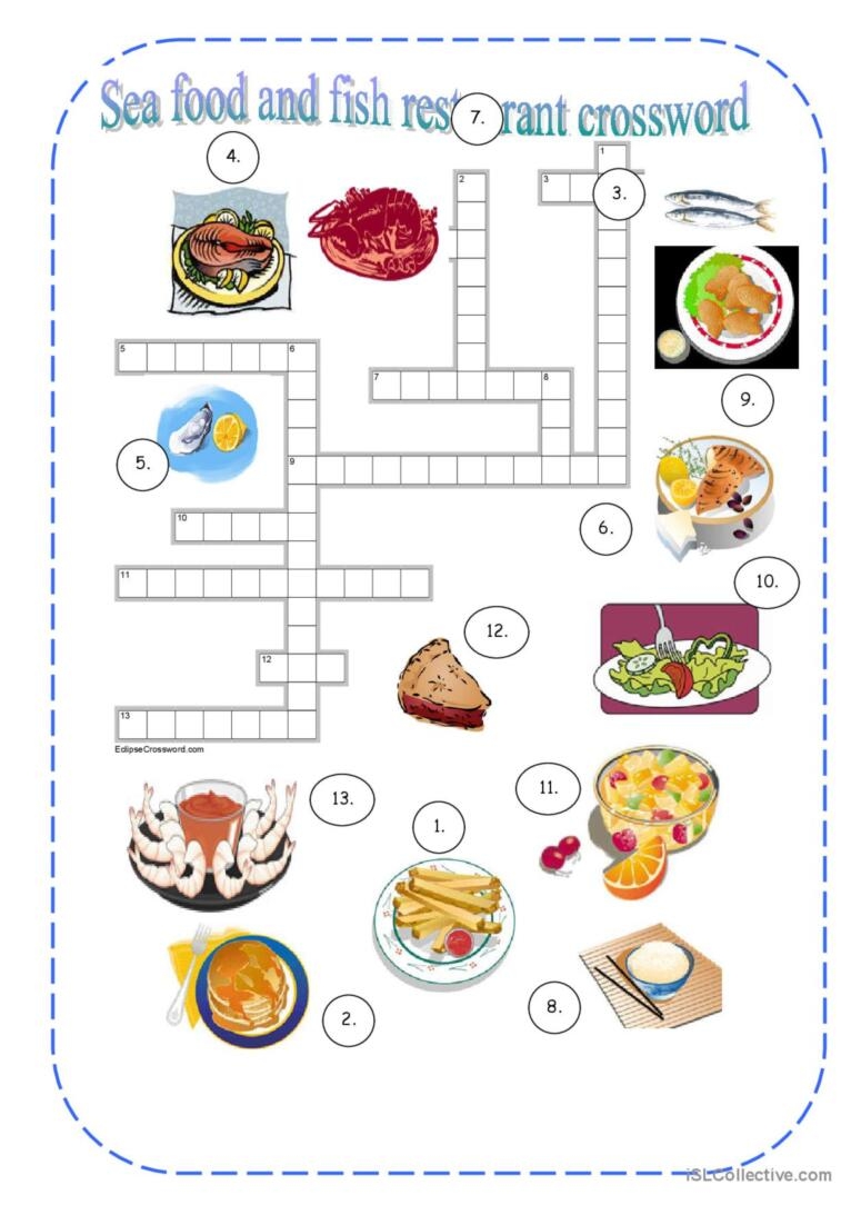 CROSSWORD English ESL Worksheets Pdf Doc