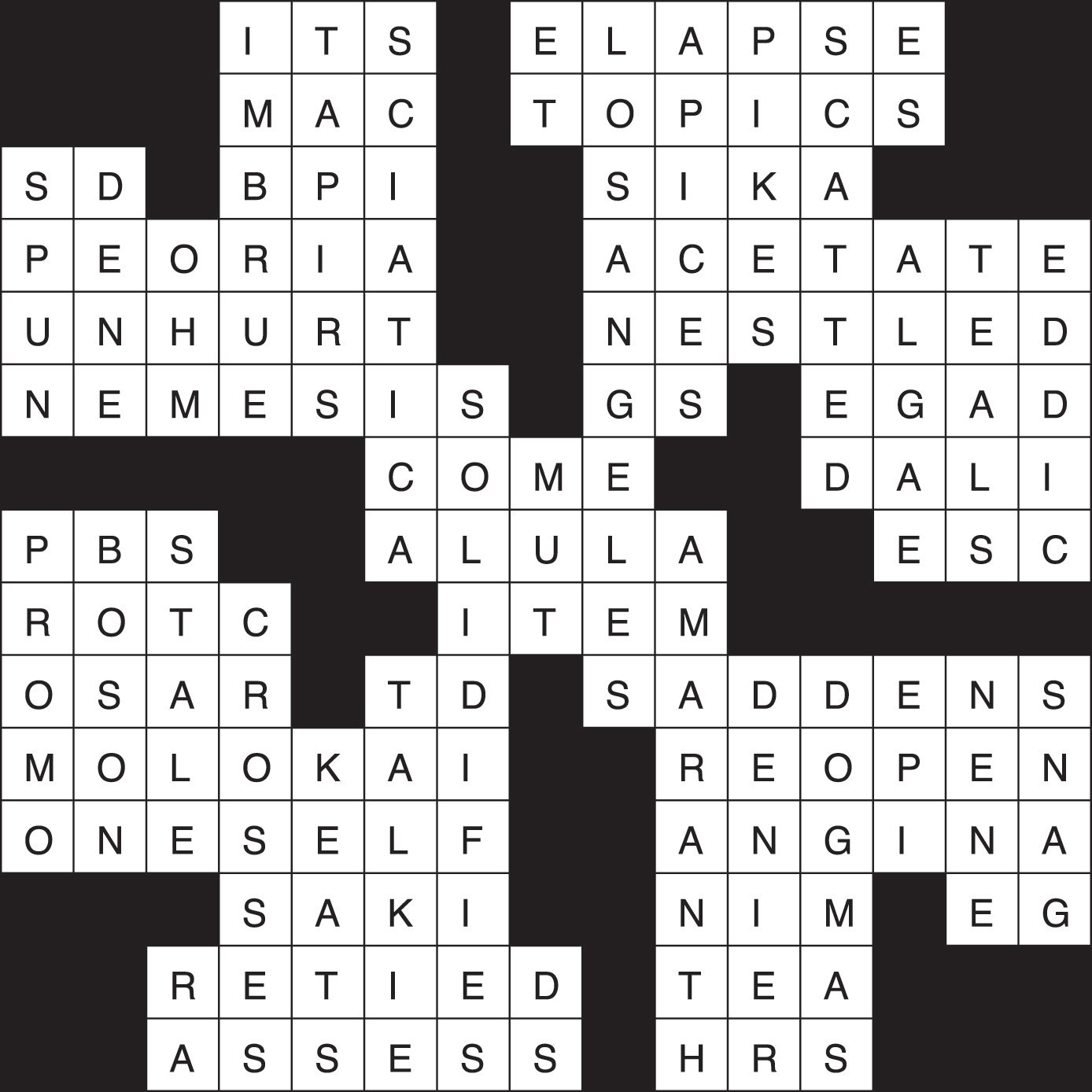 Crossword Puzzle Answers March 23 29 2023 The Northern Light