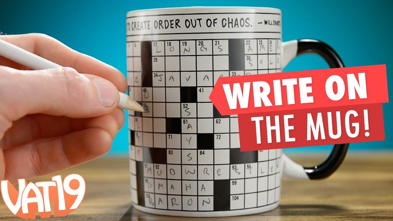 Crossword Puzzle Coffee Mug YouTube