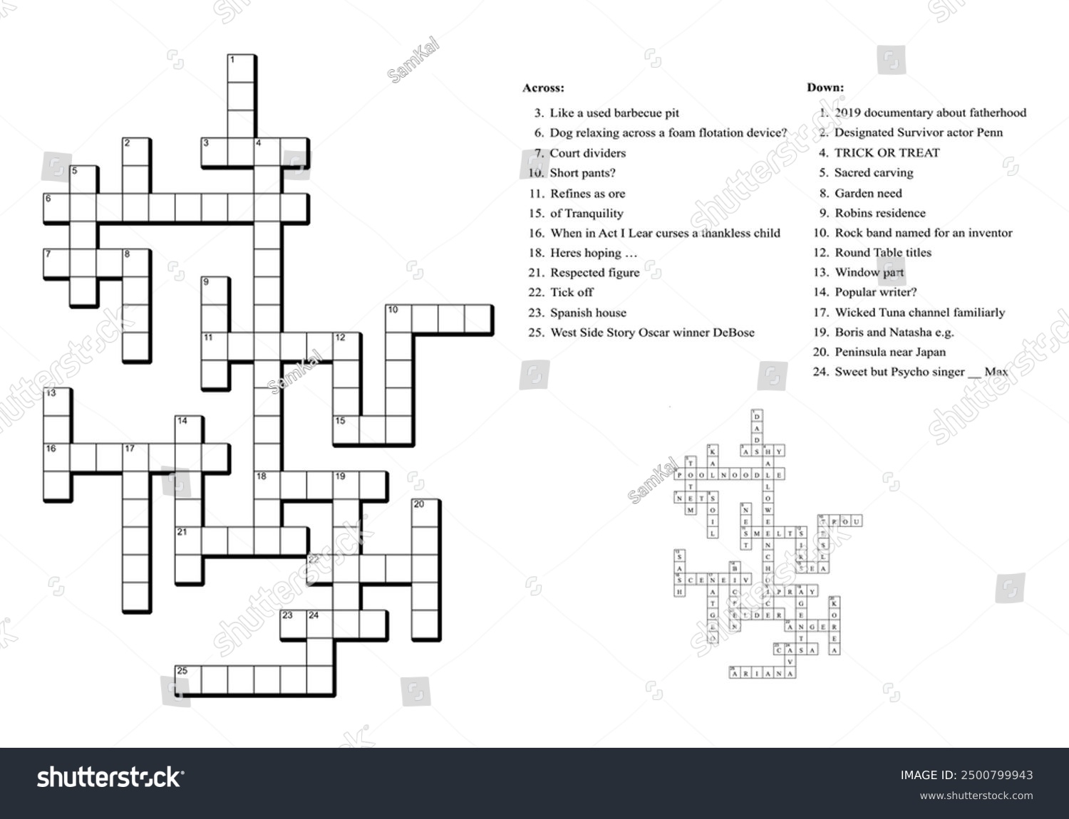 Crossword Puzzle Game Clues Solution Stock Vector Royalty Free 2500799943 Shutterstock Crossword Puzzle Game Clues Solution Stock Vector Royalty Free 2500799943 Shutterstock
