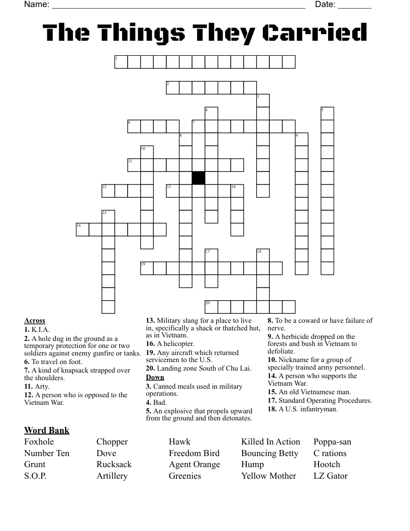 Crossword Puzzle WordMint Crossword Puzzle WordMint