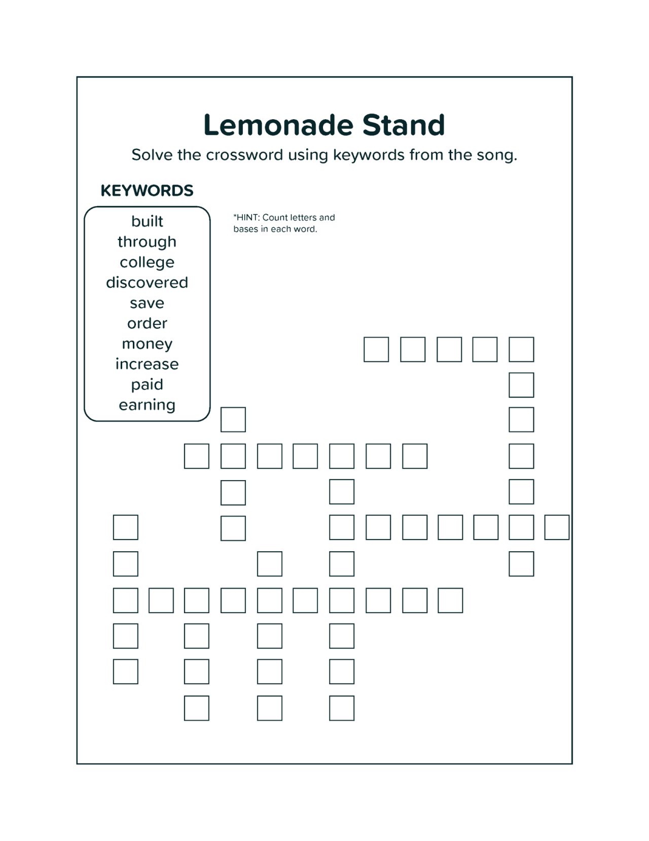 Crossword Sammy Rabbit Crossword Sammy Rabbit