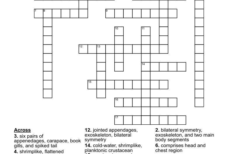 Marine Crustacean Crossword Clue