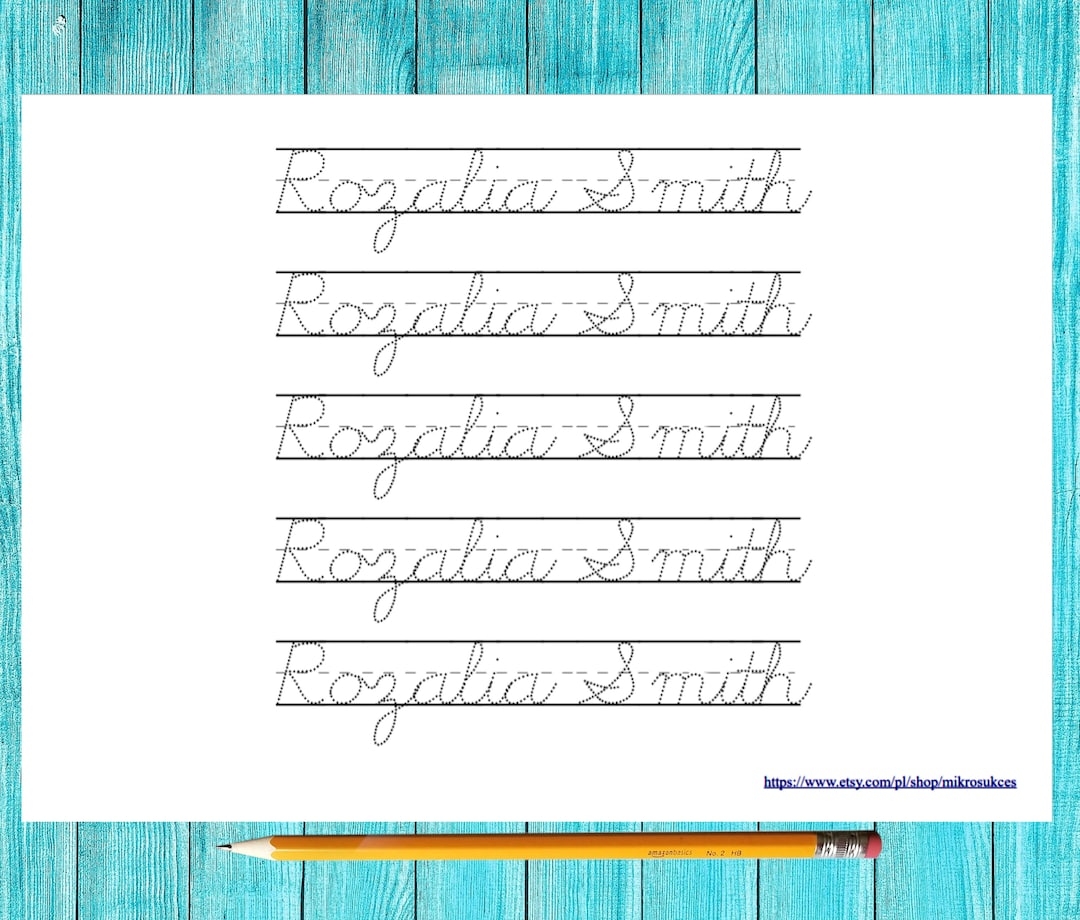 Cursive First And Last Name Tracing Pages Learning To Write Cursive Printable Personalized Big Letters Homeschooling Teaching Etsy Finland Cursive First And Last Name Tracing Pages Learning To Write Cursive Printable Personalized Big Letters Homeschooling Teaching Etsy Finland