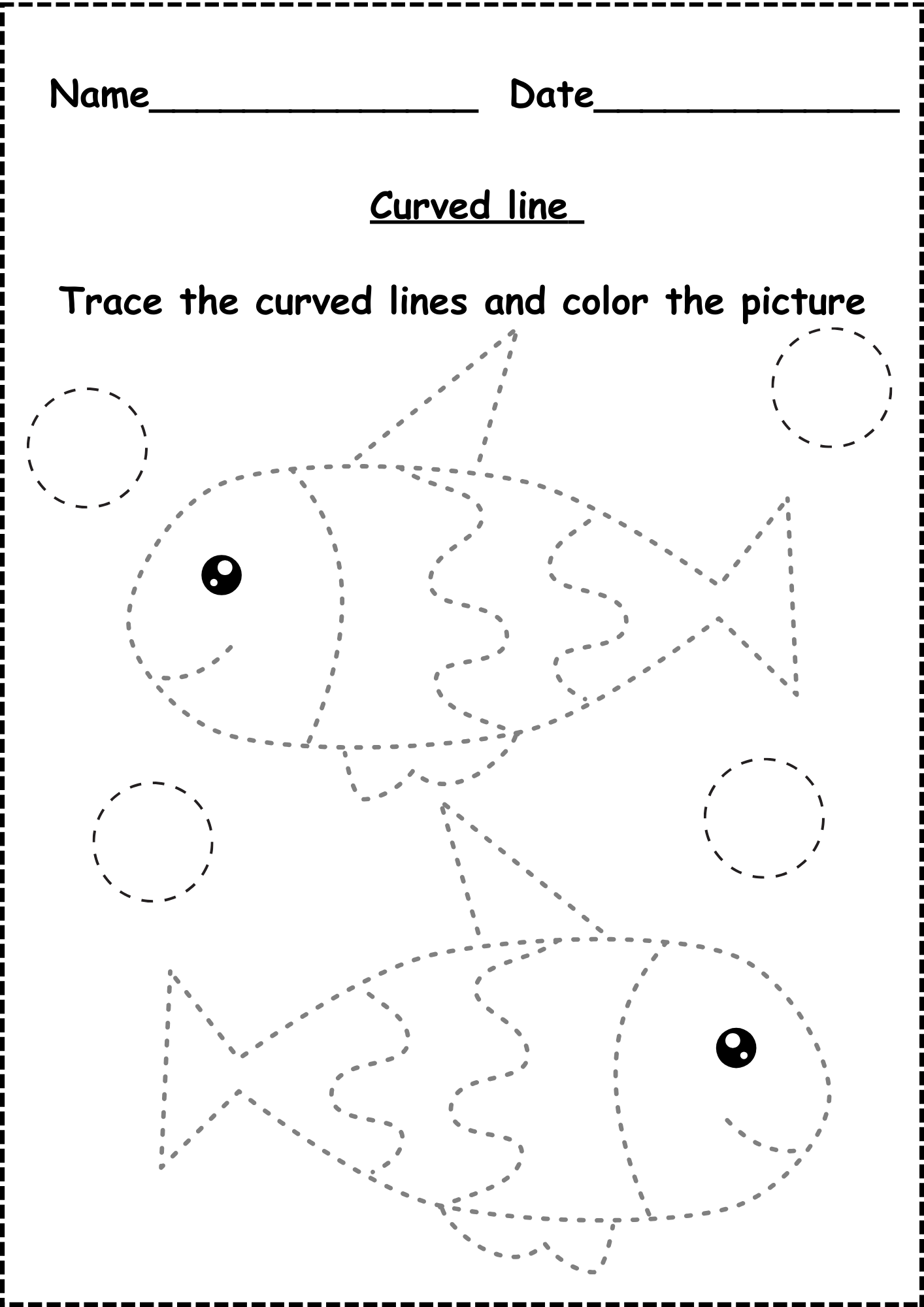 Curved Line Tracing Worksheets For Kindergarten Free Curved Line Tracing Worksheets For Kindergarten Free