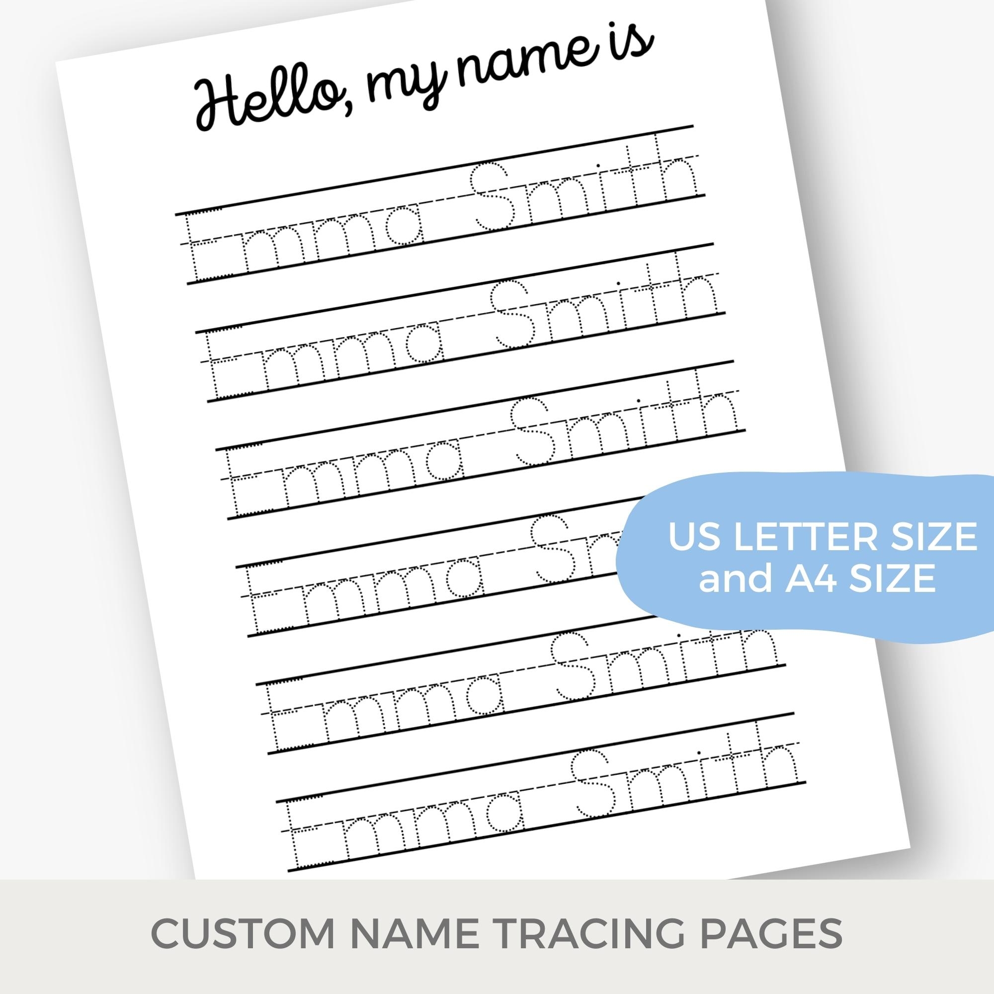 Custom Name Tracing Pages Personalized Name Tracing Worksheets Handwriting Practice Printable Name Tracing Trace Letters Kid Name Book Etsy Custom Name Tracing Pages Personalized Name Tracing Worksheets Handwriting Practice Printable Name Tracing Trace Letters Kid Name Book Etsy