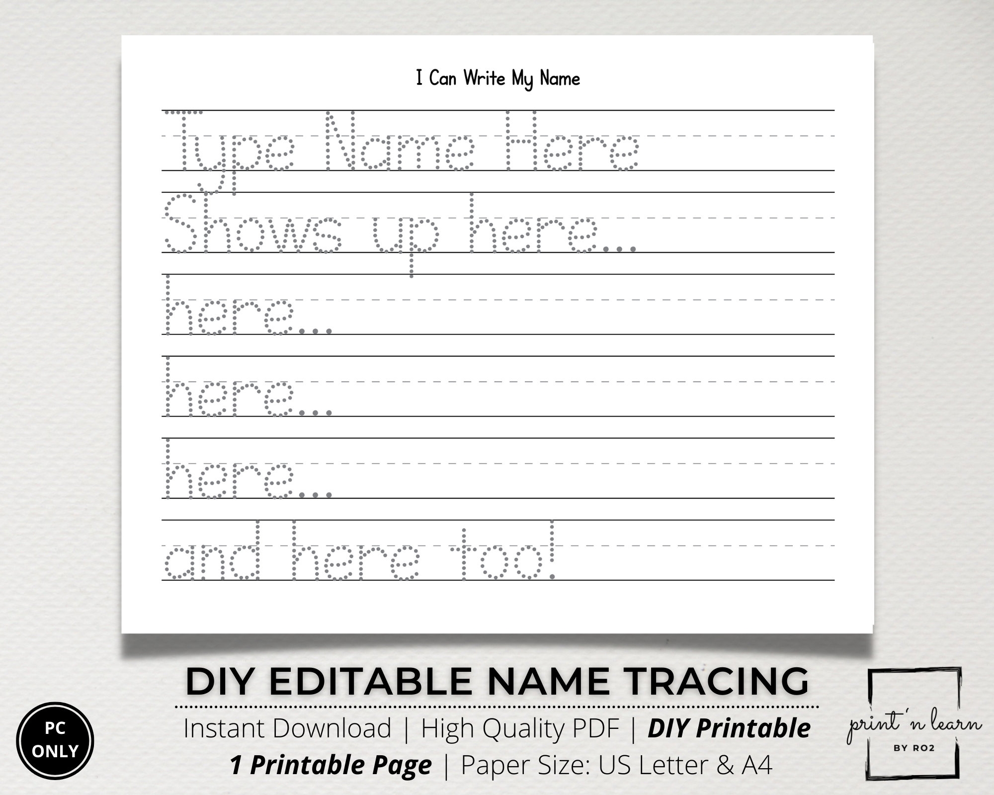 Custom Name Tracing Sheet Handwriting Practice Name Writing Name Worksheet Editable Name Tracing Name Trace Worksheet Printable DIY Etsy Custom Name Tracing Sheet Handwriting Practice Name Writing Name Worksheet Editable Name Tracing Name Trace Worksheet Printable DIY Etsy