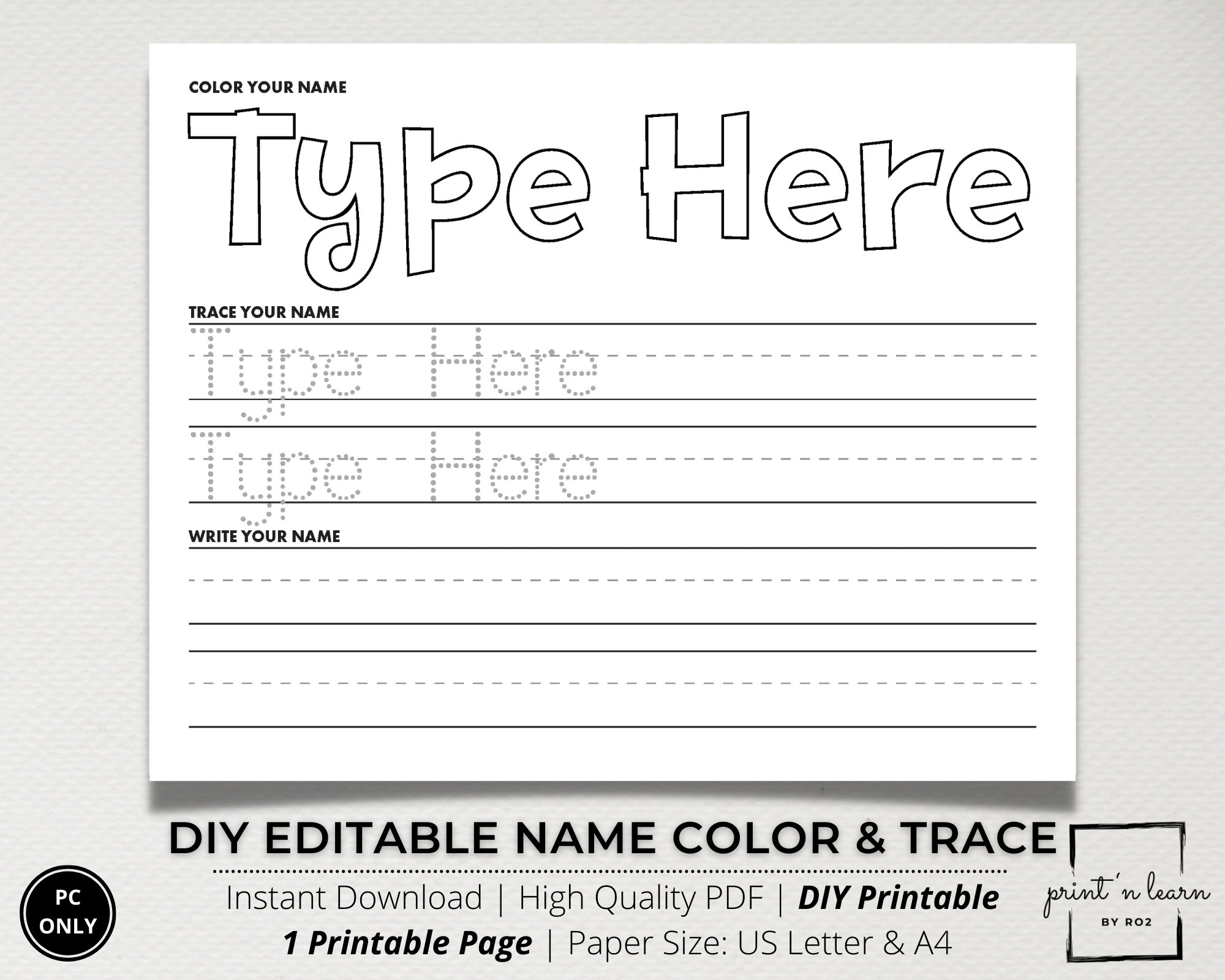 Custom Name Tracing Sheet Handwriting Practice Name Writing Name Worksheet Editable Name Tracing Name Trace Worksheet Printable DIY Etsy Custom Name Tracing Sheet Handwriting Practice Name Writing Name Worksheet Editable Name Tracing Name Trace Worksheet Printable DIY Etsy