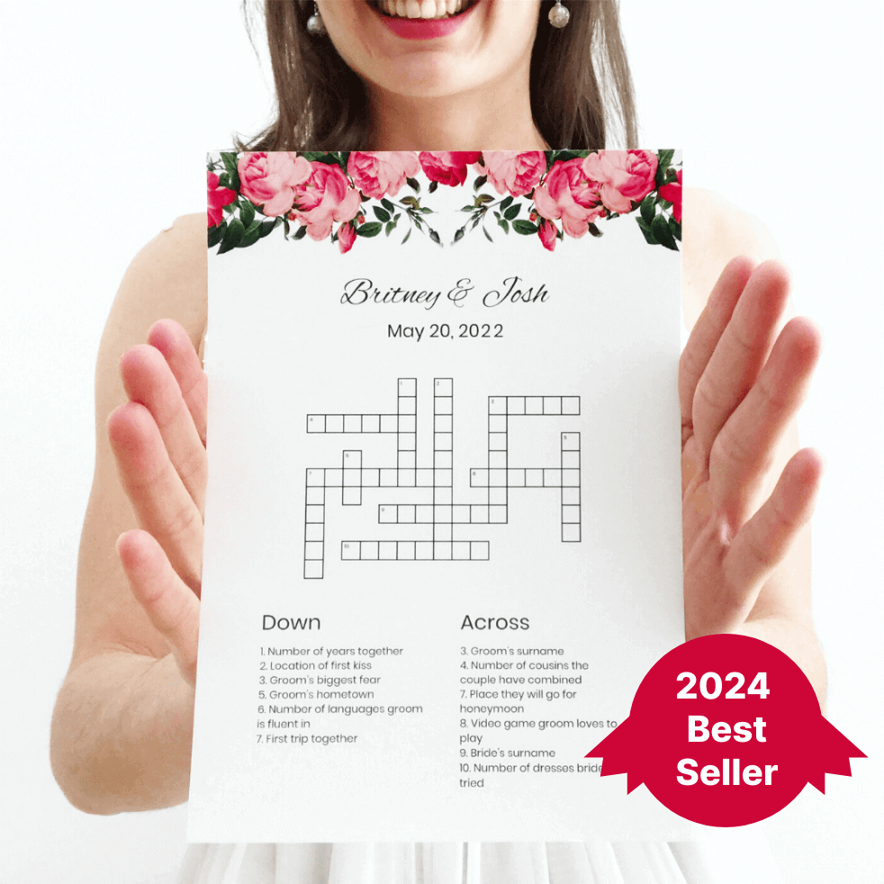 Custom Wedding Crosswords And Wordsearches Perfect Crosswords