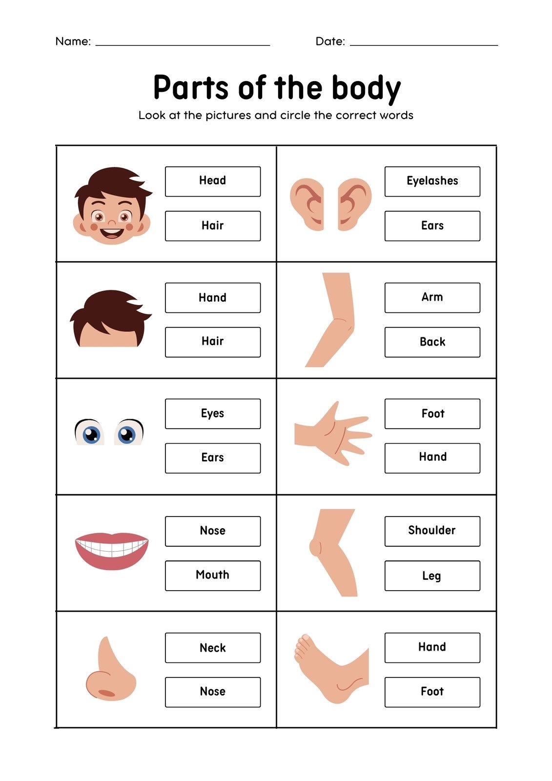 Customize 72 Body Parts Worksheets Templates Online Canva Customize 72 Body Parts Worksheets Templates Online Canva
