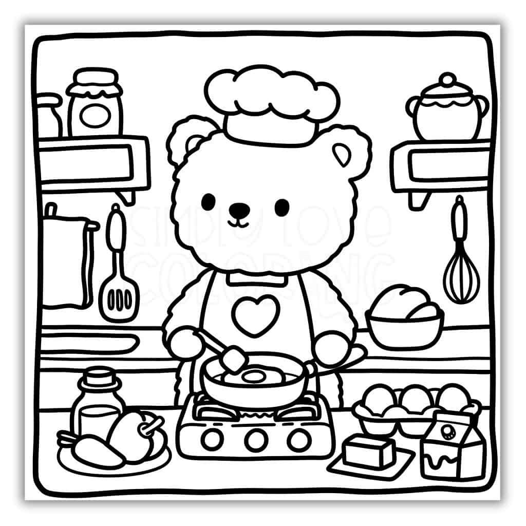 Cute Bear Coloring Pages Free PDF Printables Simply Love Coloring Cute Bear Coloring Pages Free PDF Printables Simply Love Coloring