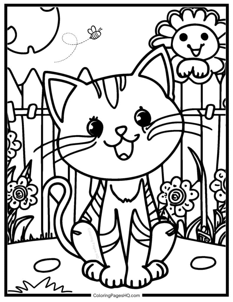 Cute Cat Coloring Pages Free PDF Printables Coloring Pages HQ Cute Cat Coloring Pages Free PDF Printables Coloring Pages HQ