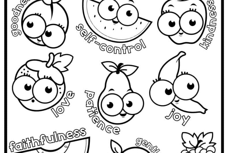 Fruit Of The Spirit Coloring Pages