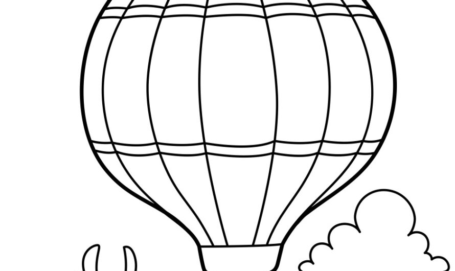 Coloring Pages Of Hot Air Balloons