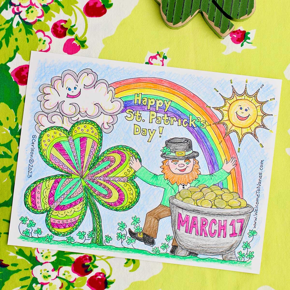 Cute St Patrick s Day Coloring Page Free Printable Welcome To Nana s Cute St Patrick s Day Coloring Page Free Printable Welcome To Nana s