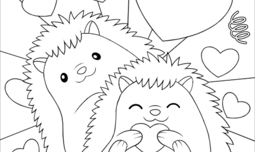 Cute Valentine Coloring Pages