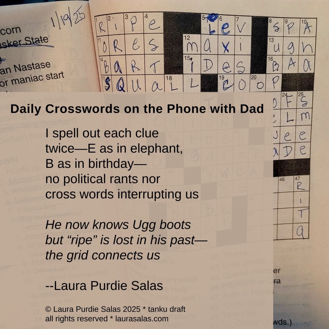 Daily Crosswords On The Phone With Dad A Tanku Laura Purdie Salas Daily Crosswords On The Phone With Dad A Tanku Laura Purdie Salas