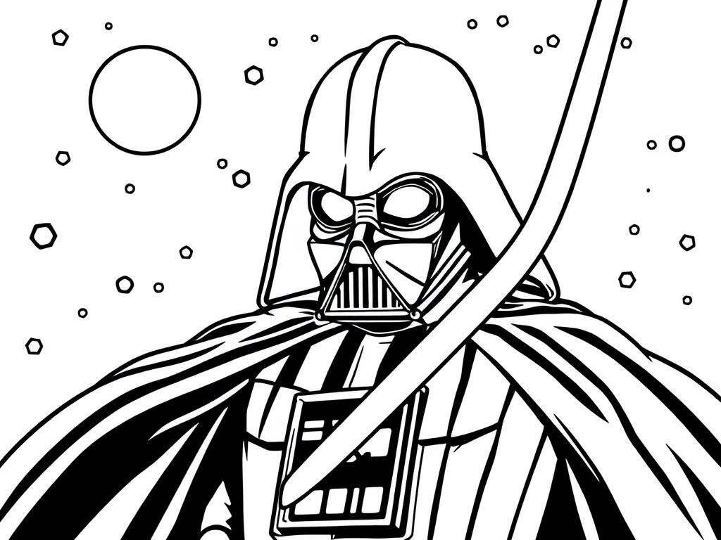 darth vader coloring page