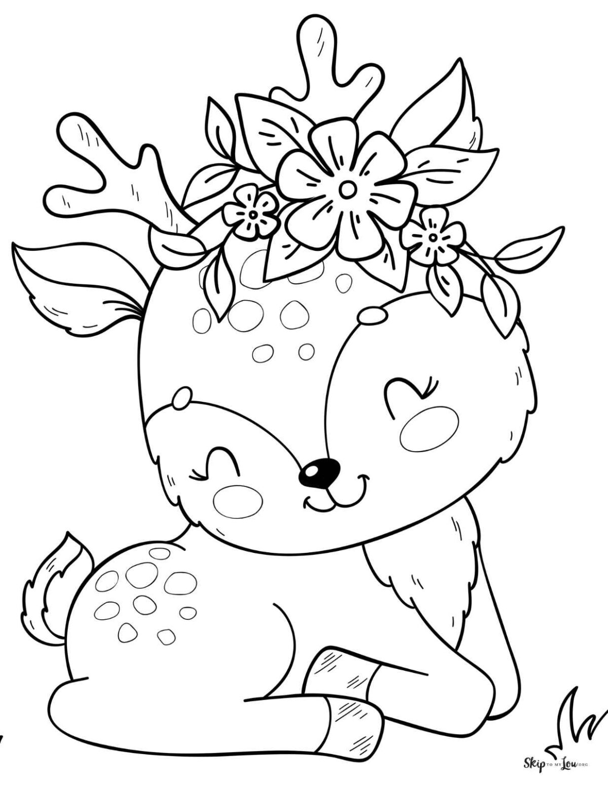 Deer Coloring Pages Free Printables For Kids And Adults Skip To My Lou Deer Coloring Pages Free Printables For Kids And Adults Skip To My Lou