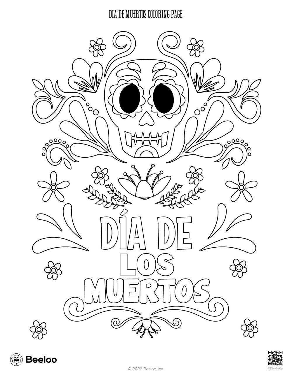 Dia De Muertos Coloring Page Beeloo Printable Crafts And Activities For Kids Dia De Muertos Coloring Page Beeloo Printable Crafts And Activities For Kids
