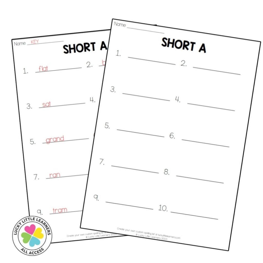 Differentiate In Seconds With This Create Your Own Spelling Lists Tool Lucky Little Learners Differentiate In Seconds With This Create Your Own Spelling Lists Tool Lucky Little Learners