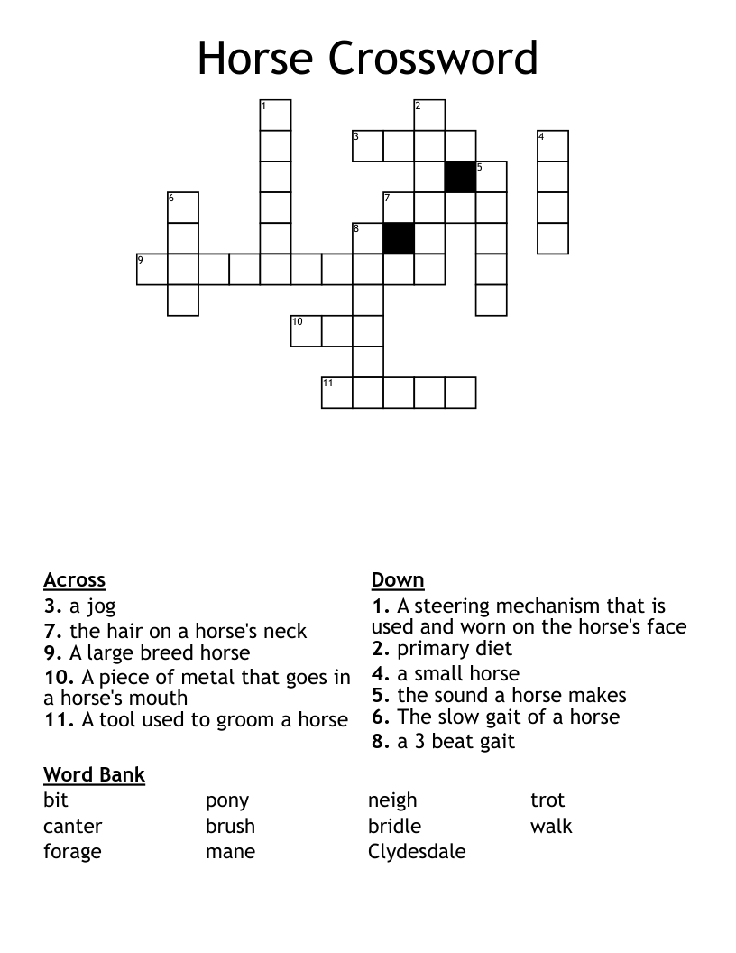 Dismounted As A Horse Crossword Clue Dismounted As A Horse Crossword Clue