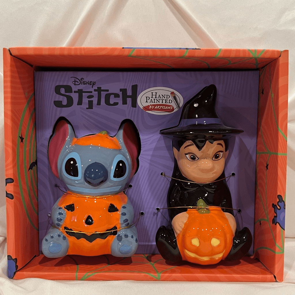 Disney Lilo Stitch Halloween Pumpkin Ceramic Salt Pepper Shakers NWT EBay Disney Lilo Stitch Halloween Pumpkin Ceramic Salt Pepper Shakers NWT EBay