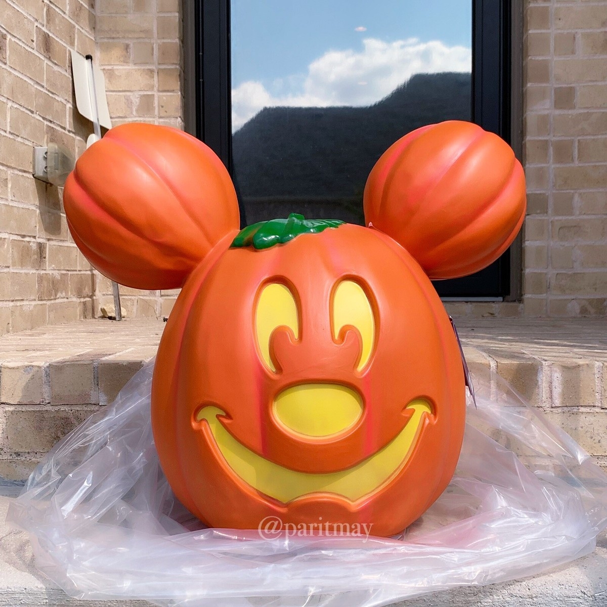 Disney Parks Halloween 2023 Mickey Mouse Light Up Jack o Lantern Giant Pumpkin EBay