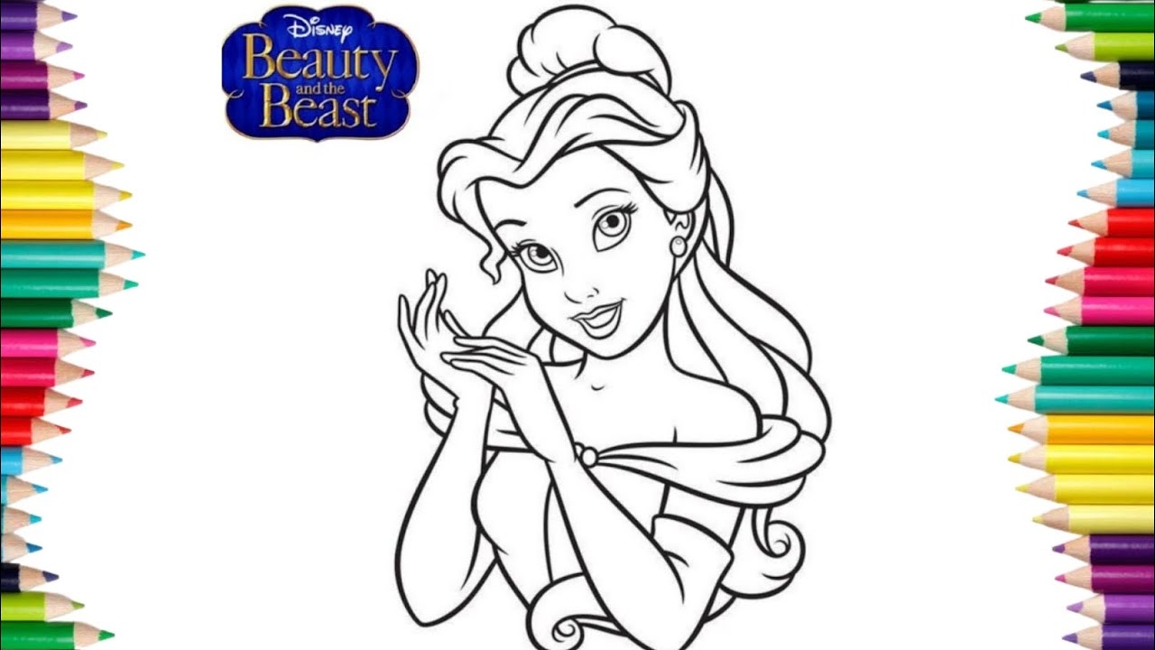 princess belle coloring page princess belle coloring page