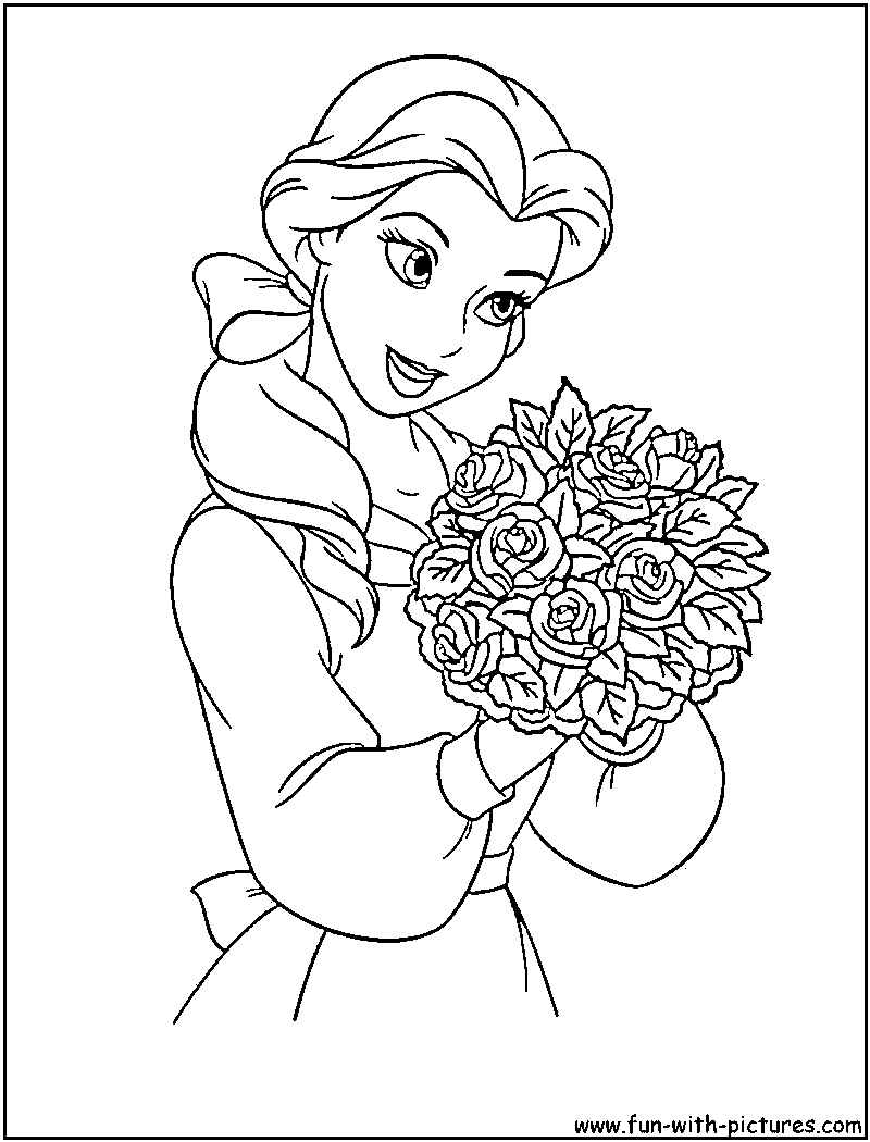 Disneyprincess Belle Coloring Page Disneyprincess Belle Coloring Page