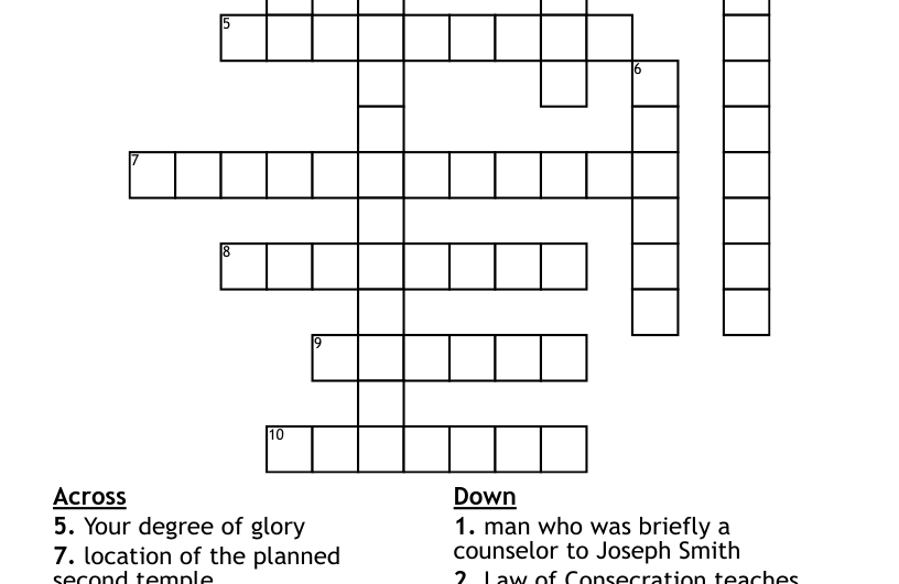 Doctrine Crossword Clue