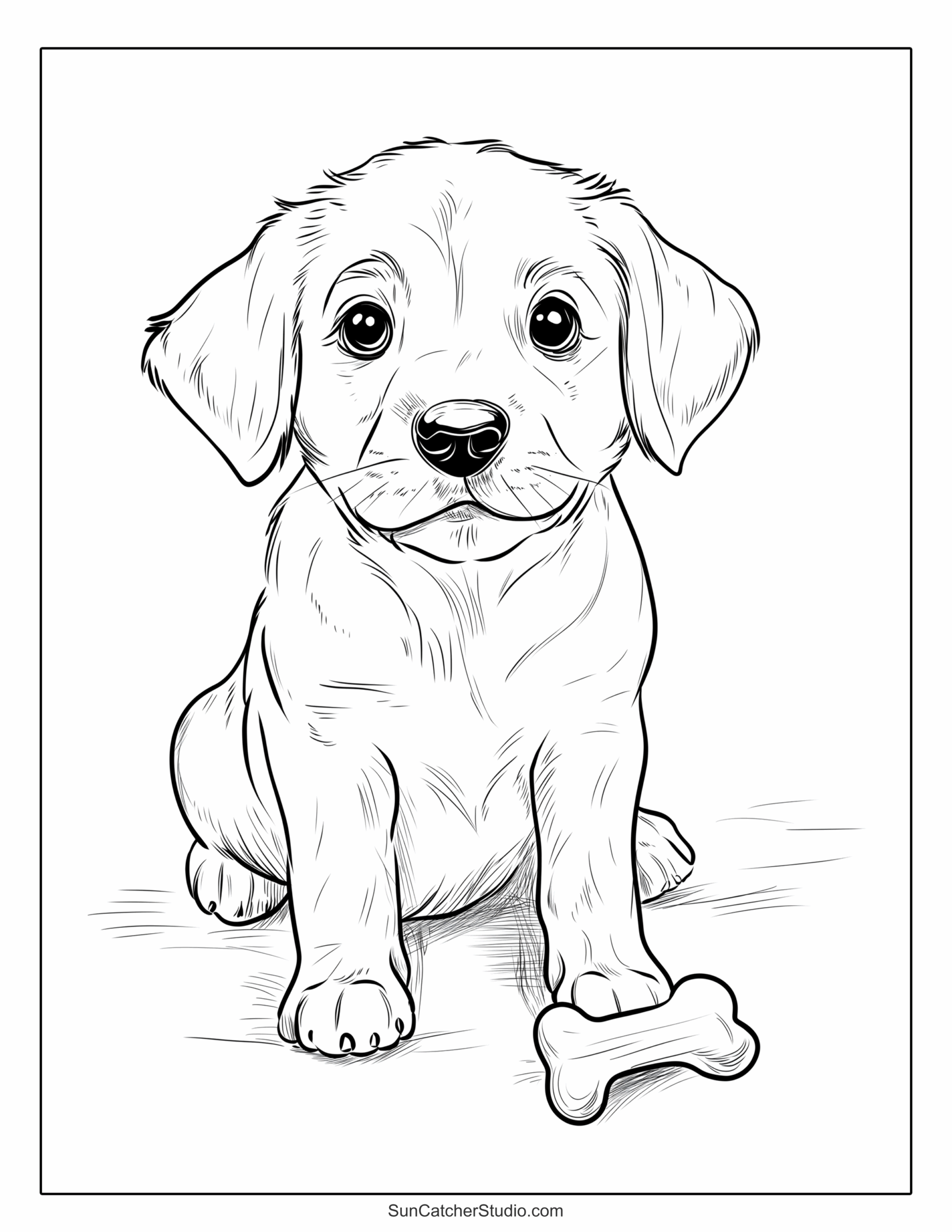 coloring pages cute puppy coloring pages cute puppy