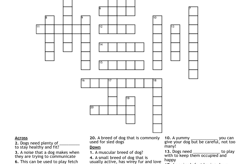 Dog Crossword Clue