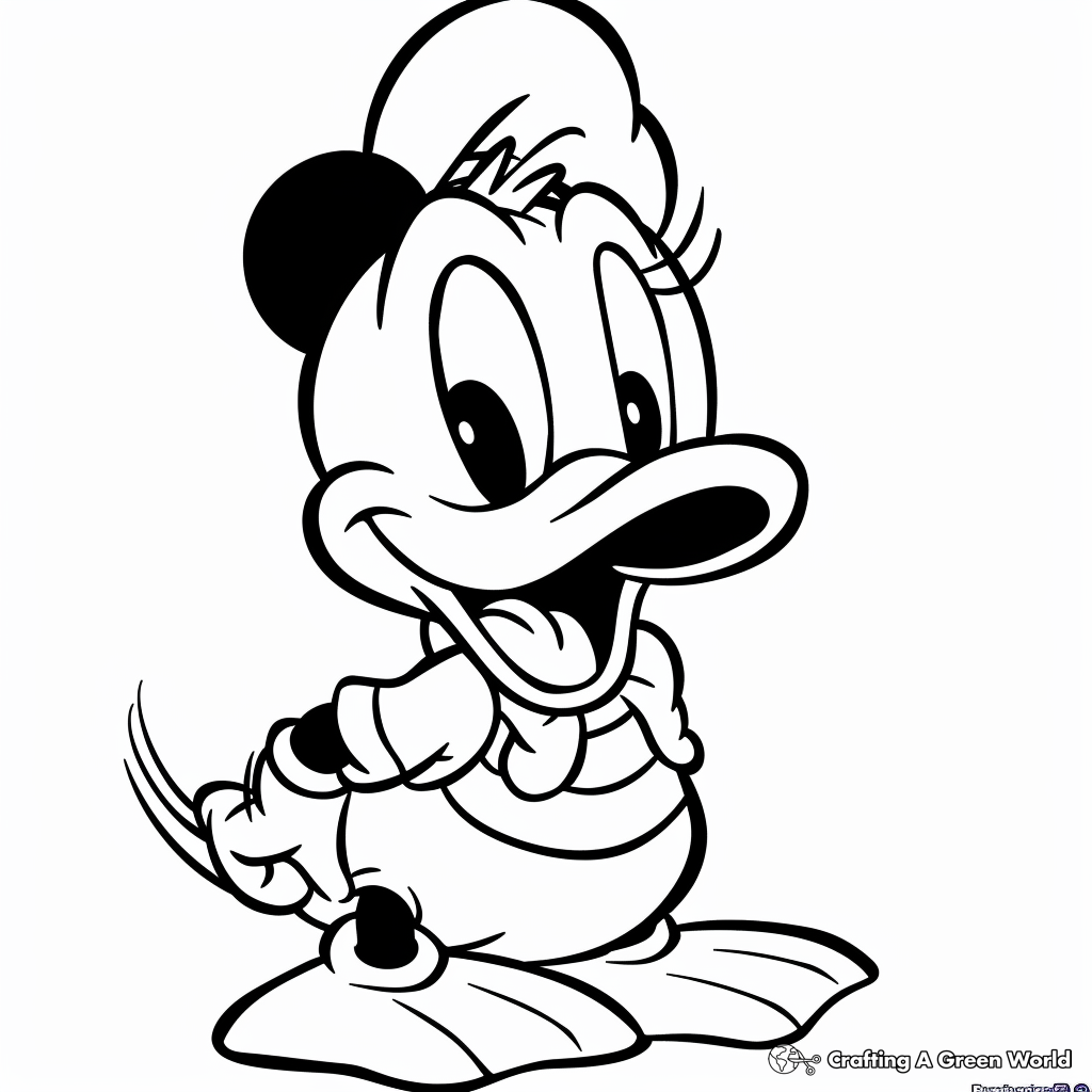 Donald Duck Coloring Pages Free Printable Donald Duck Coloring Pages Free Printable