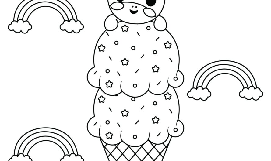 Ice Cream Coloring Pages