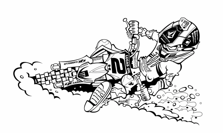 Dirt Bike Coloring Page