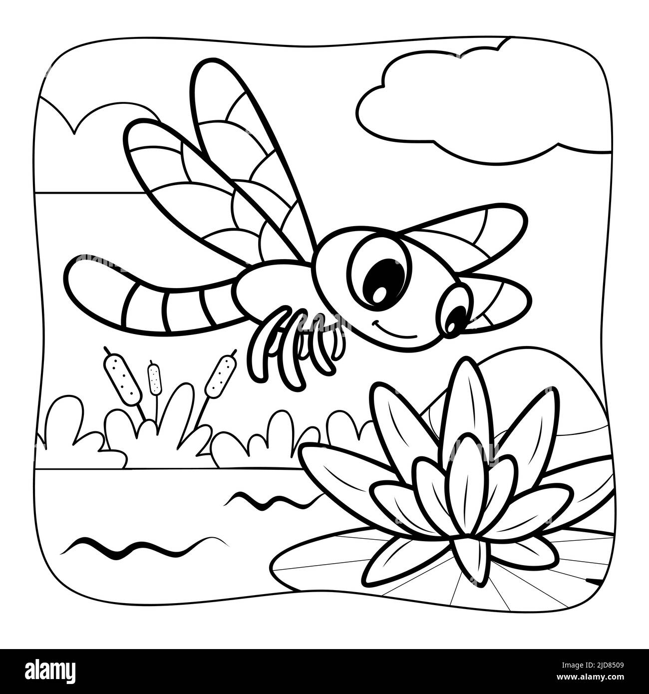 coloring page of a dragonfly coloring page of a dragonfly