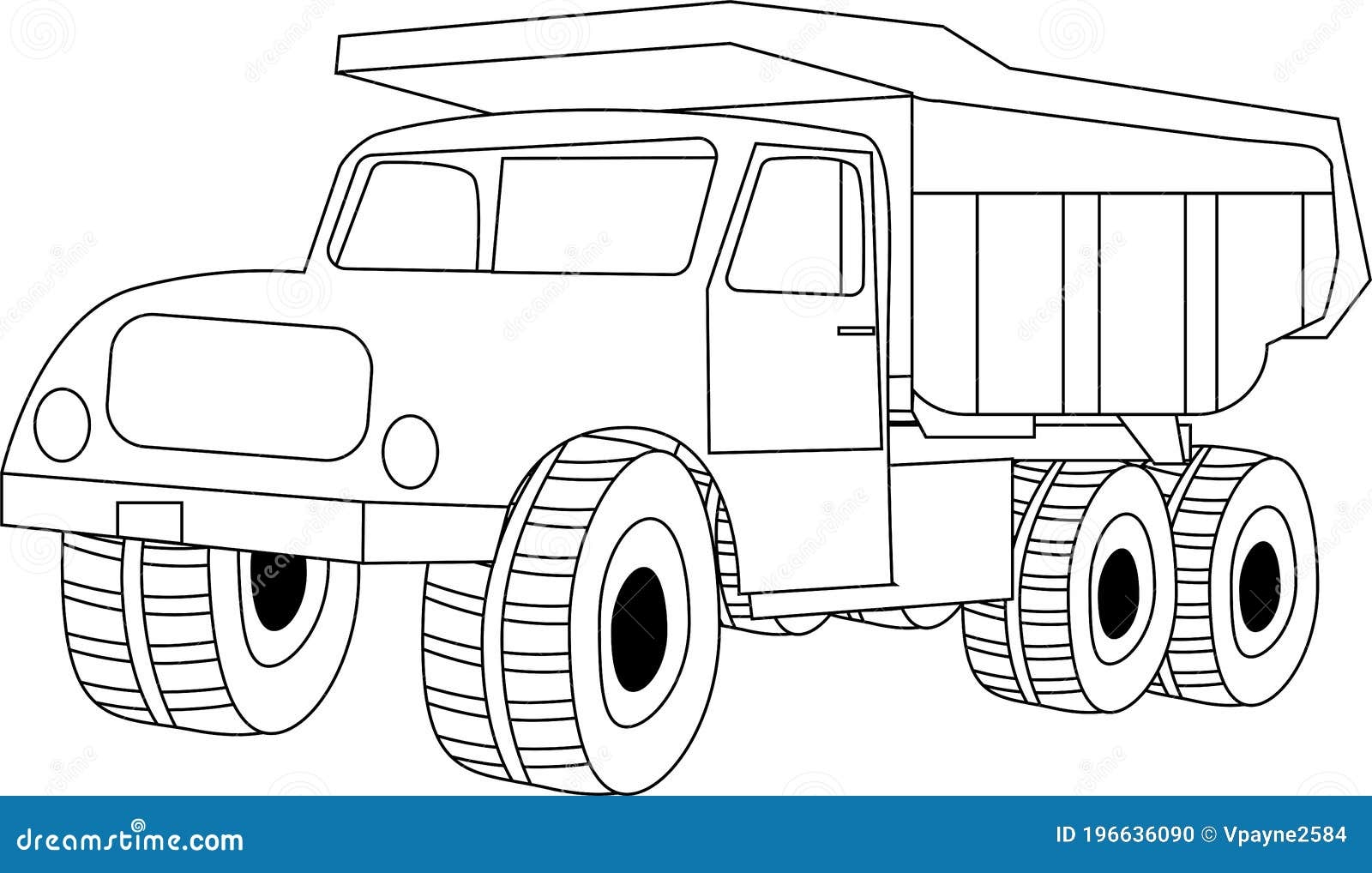 Dump Truck Coloring Page Outline For Kids Stock Vector Illustration Of Construction Eps10 196636090 Dump Truck Coloring Page Outline For Kids Stock Vector Illustration Of Construction Eps10 196636090