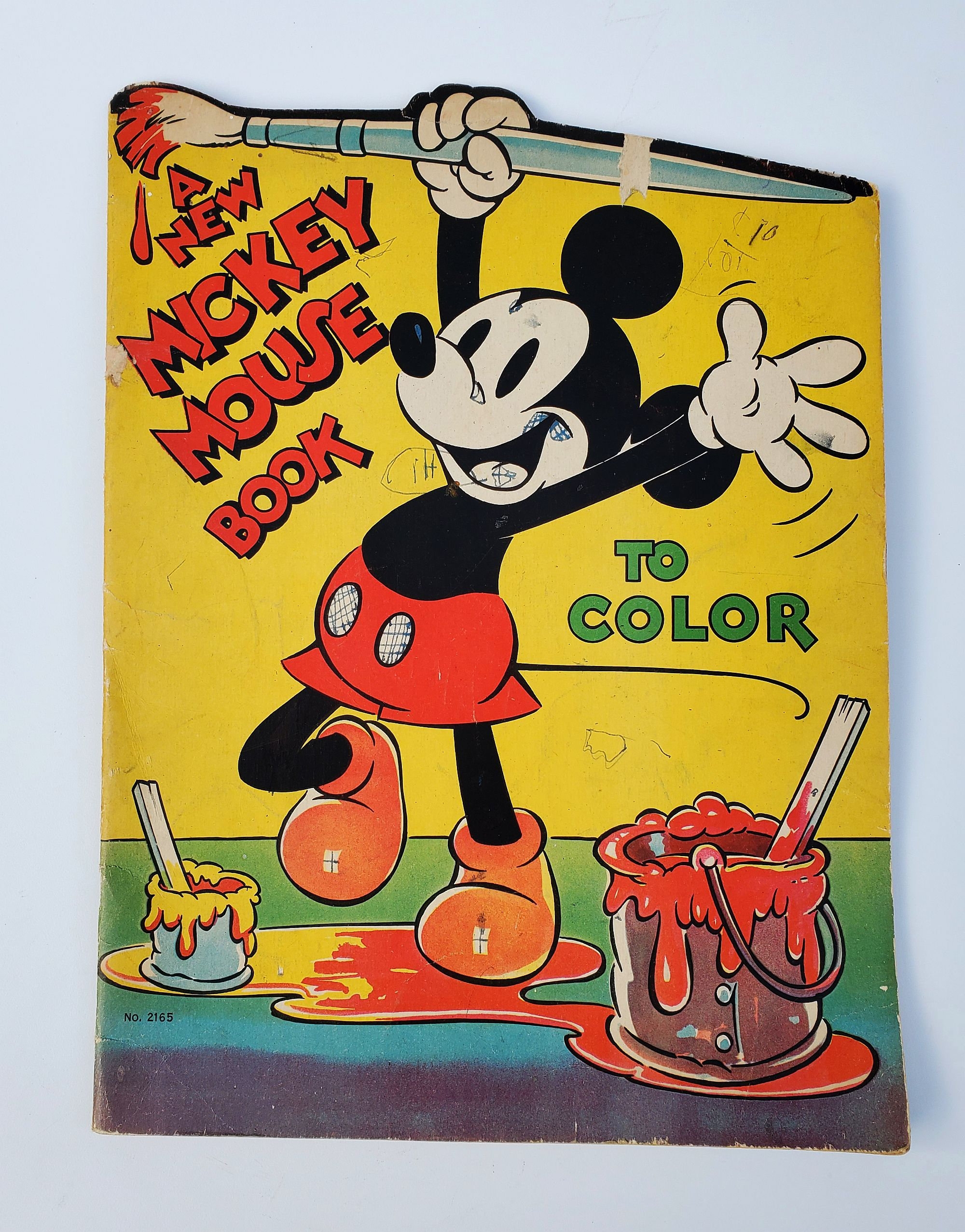 Early Mickey Mouse Coloring Book 1937 Titled A New Mickey Mouse Book To Color Walt Disney Enterprises No 2165 Oversized Color Book Etsy Early Mickey Mouse Coloring Book 1937 Titled A New Mickey Mouse Book To Color Walt Disney Enterprises No 2165 Oversized Color Book Etsy