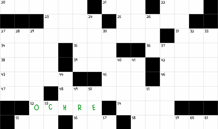 Earthy Pigment Crossword Clue