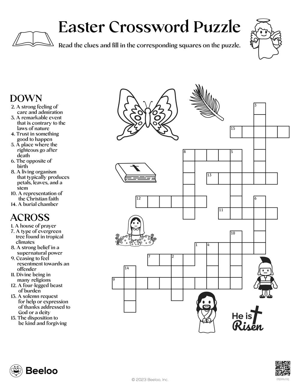 Easter Crossword Puzzle Beeloo Printable Crafts And Activities For Kids Easter Crossword Puzzle Beeloo Printable Crafts And Activities For Kids