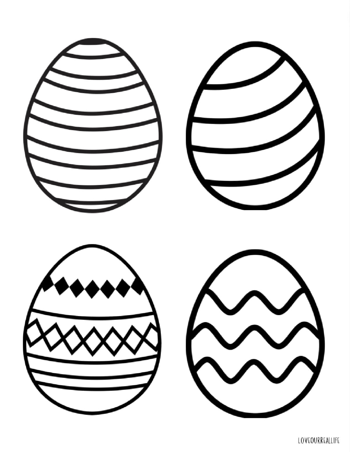 easter egg coloring page
