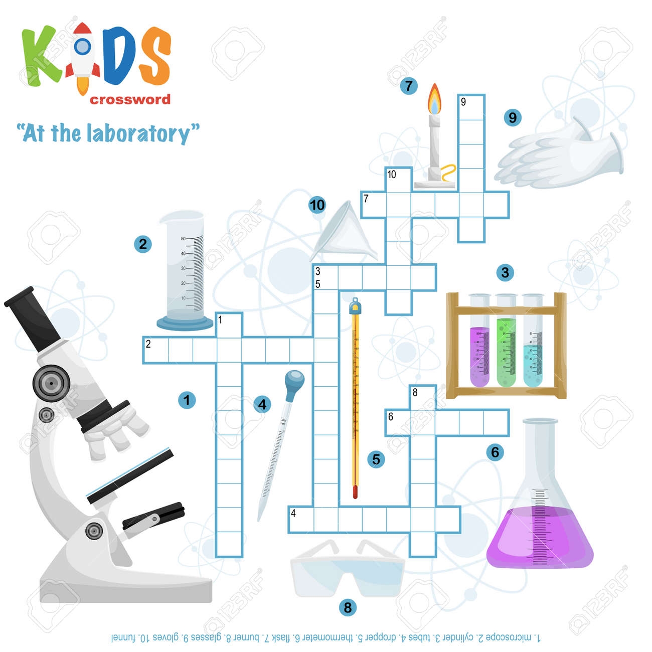 Easy Crossword Puzzle At The Laboratory For Children In Elementary And Middle School Fun Way To Practice Language Comprehension And Expand Vocabulary Includes Answers Royalty Free SVG Cliparts Vectors And Stock Illustration Easy Crossword Puzzle At The Laboratory For Children In Elementary And Middle School Fun Way To Practice Language Comprehension And Expand Vocabulary Includes Answers Royalty Free SVG Cliparts Vectors And Stock Illustration
