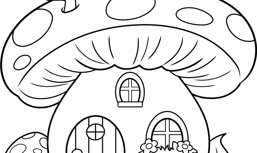 Coloring Pages Of Mushrooms