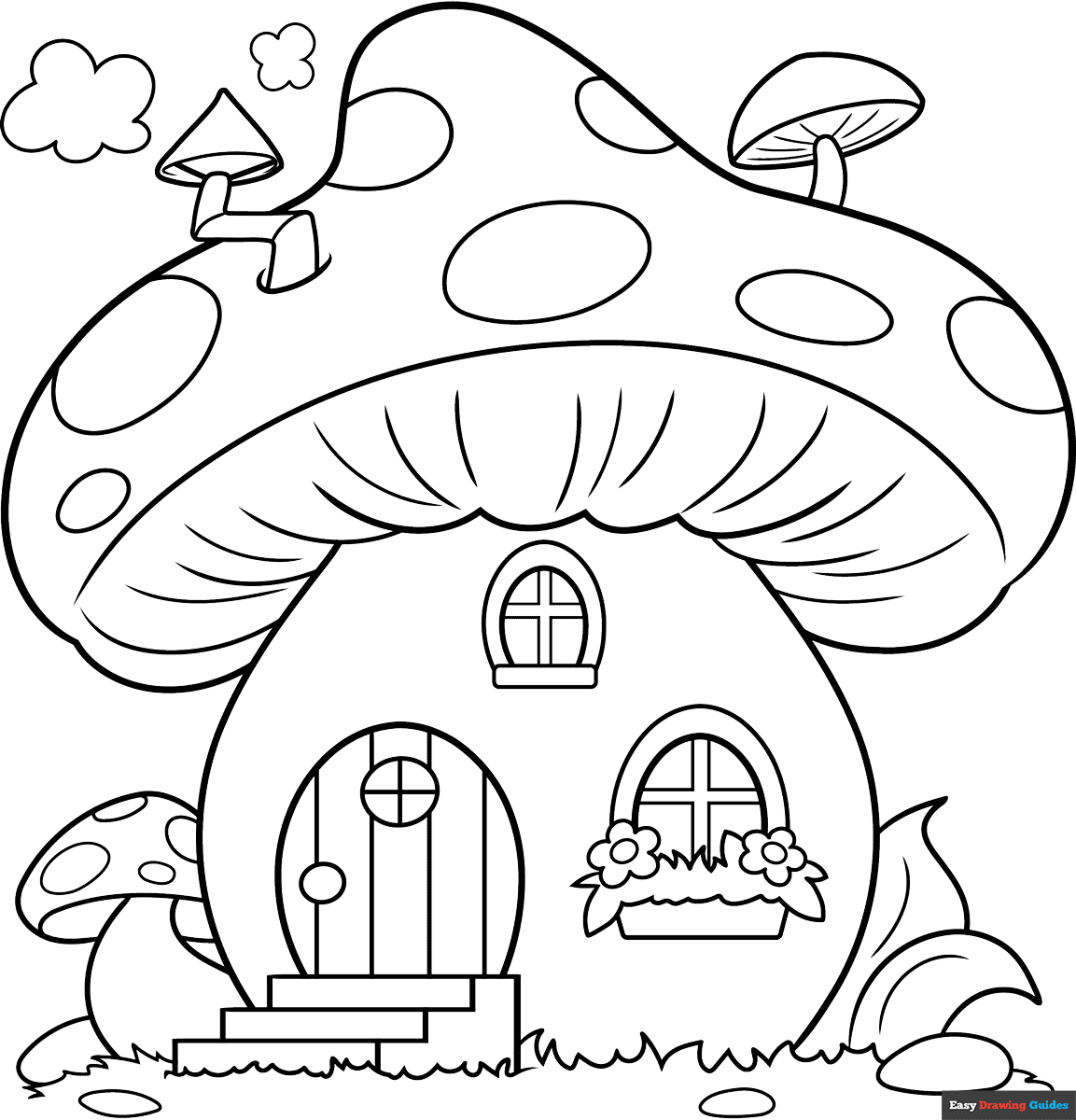 coloring pages a house coloring pages a house