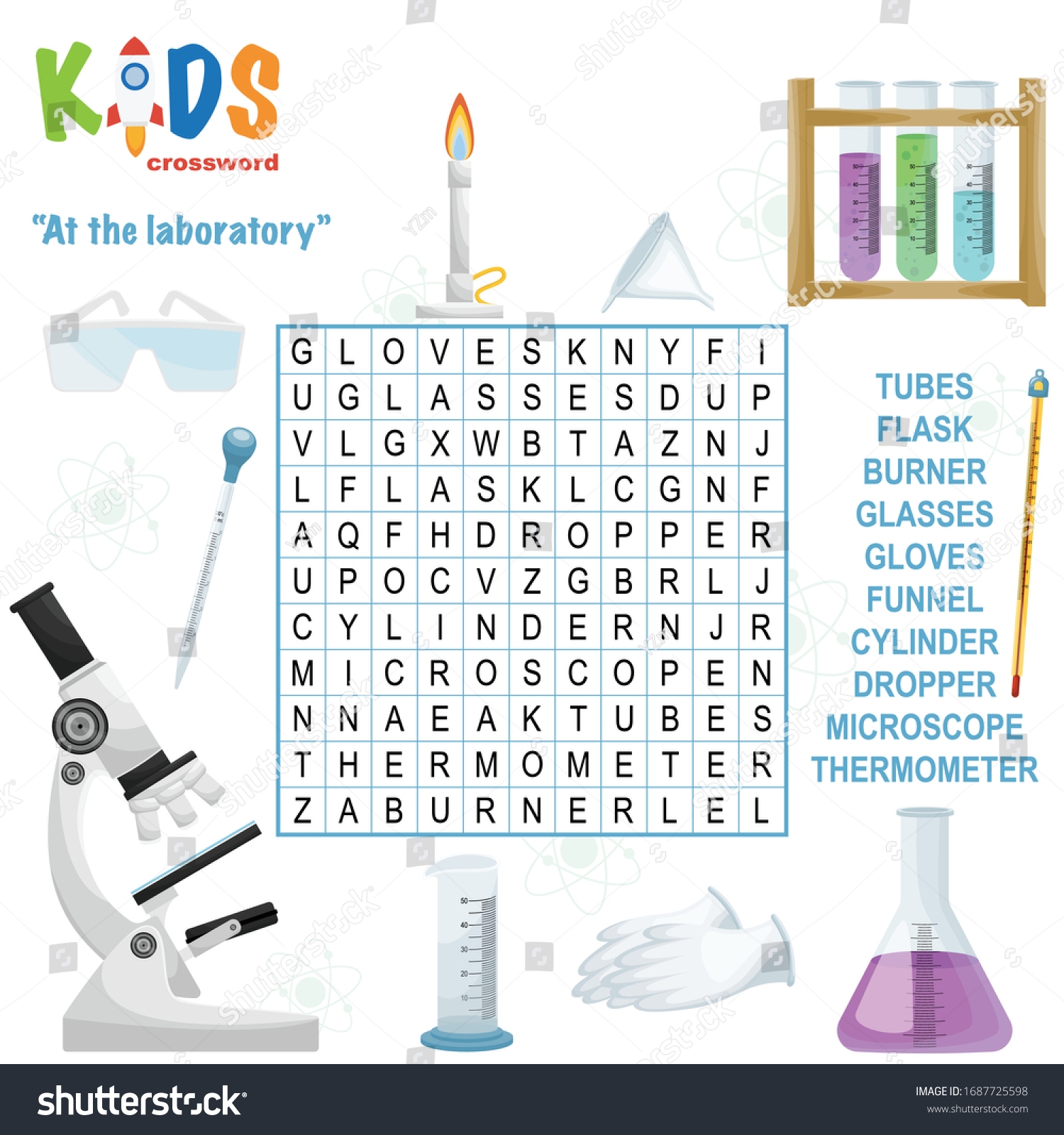 Easy Word Search Crossword Puzzle Laboratory Stock Vector Royalty Free 1687725598 Shutterstock Easy Word Search Crossword Puzzle Laboratory Stock Vector Royalty Free 1687725598 Shutterstock