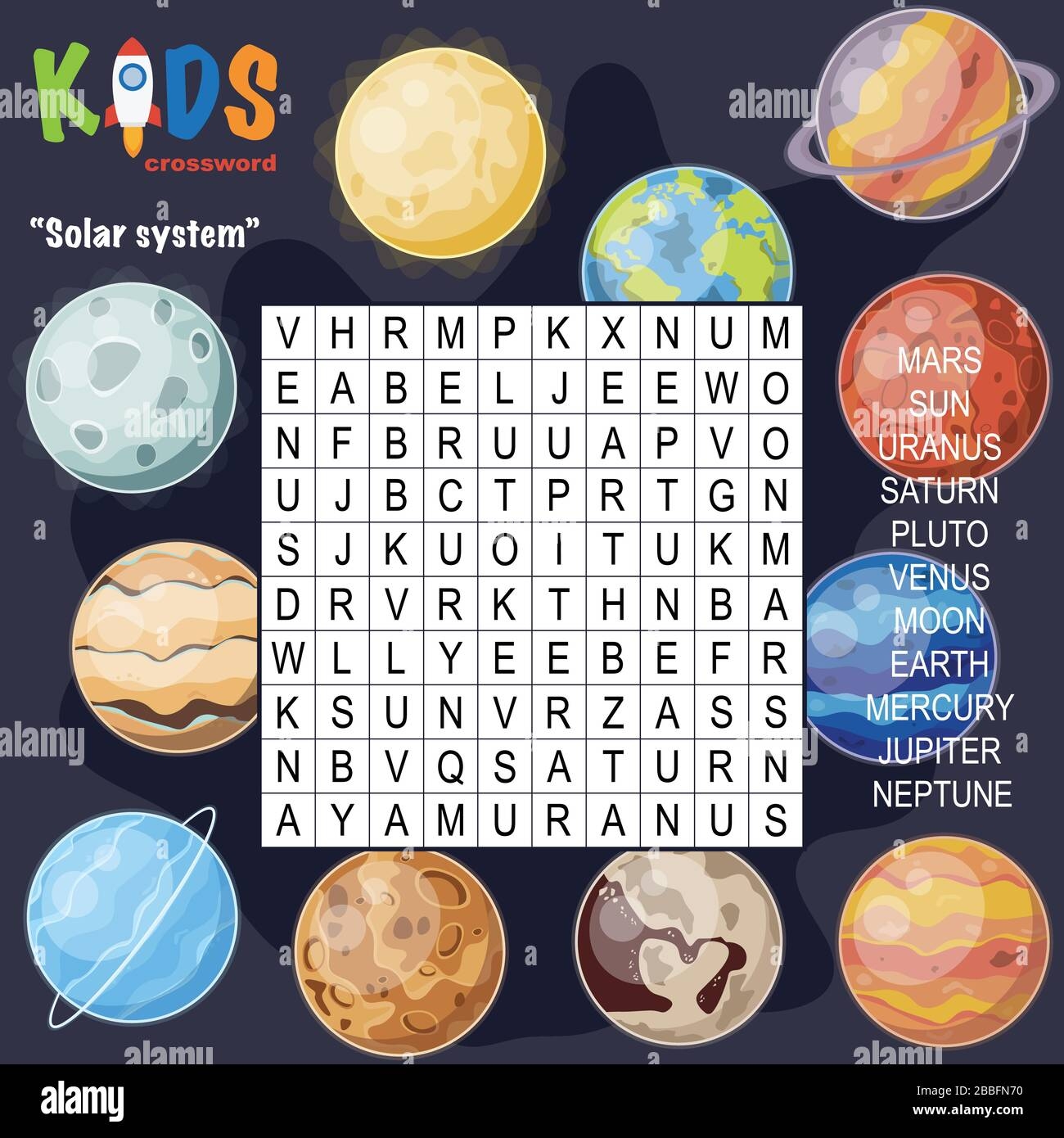 Easy Word Search Crossword Puzzle Solar System For Children In Elementary And Middle School Fun Way To Practice Language Comprehension And Expand Stock Vector Image Art Alamy Easy Word Search Crossword Puzzle Solar System For Children In Elementary And Middle School Fun Way To Practice Language Comprehension And Expand Stock Vector Image Art Alamy