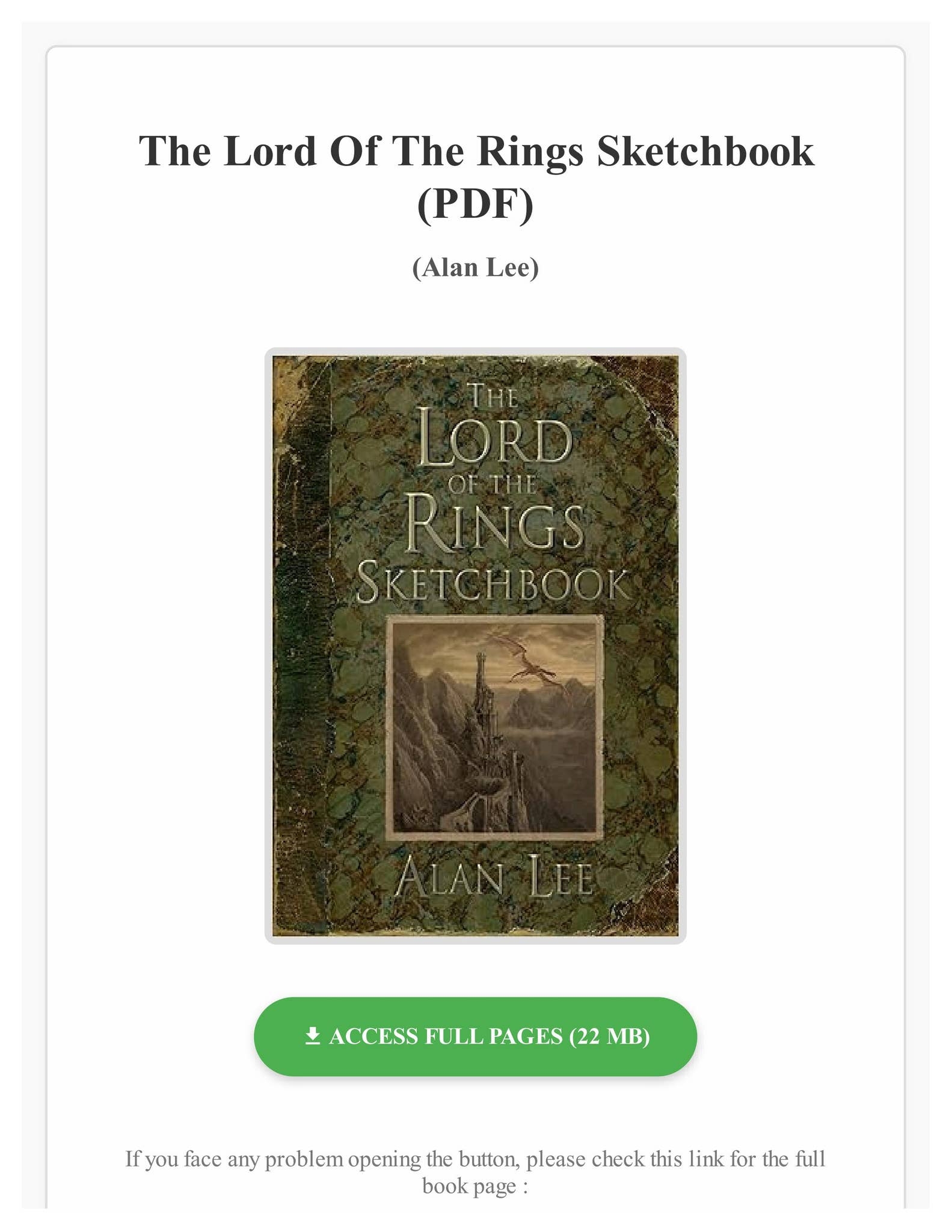EBOOK The Lord Of The Rings Sketchbook By Alan Lee By EmelyRennerdk Issuu EBOOK The Lord Of The Rings Sketchbook By Alan Lee By EmelyRennerdk Issuu